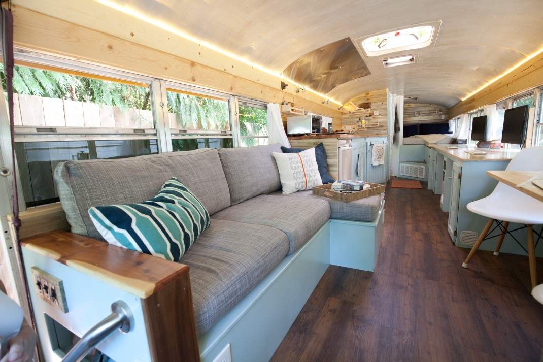 School Bus Turned Tiny House DIY