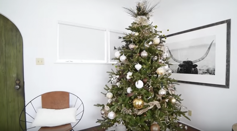 Joanna Gaines Inspired Glam Rustic Christmas Tree