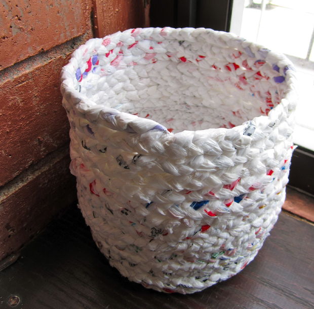 How To Make A Plastic Bag Storage Basket - All Created