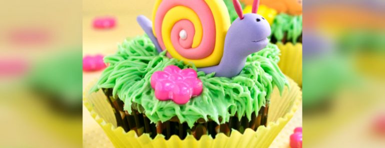 allcreated - snail cupcake toppers