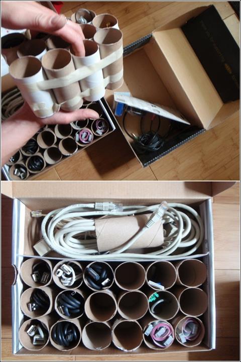 6 Crafty Ways to Hide Your Unattractive Cords And Other Electronics