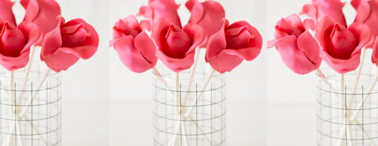 allcreated - rose cake pops