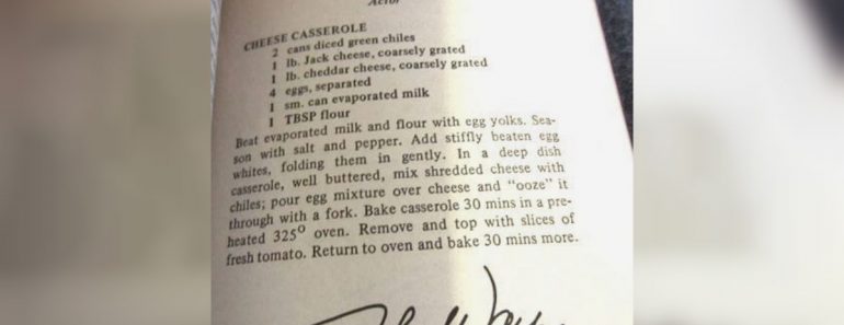 allcreated - John Wayne casserole