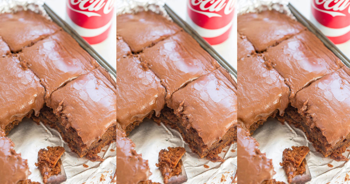 Coca Cola Cake And Frosting Made From The Classic Soda   Allcreated Coca Cola Cake 