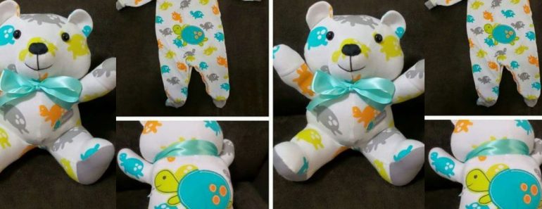 allcreated - baby clothes transformed into stuffed animals