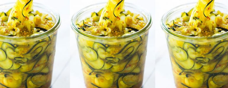 allcreated - zucchini refrigerator pickles