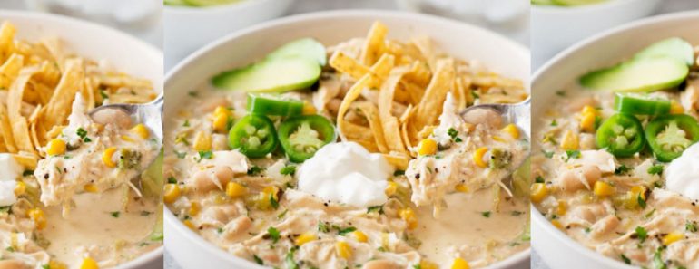 allcreated - slow cooker white chicken chili