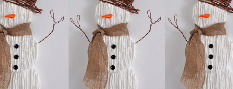 allcreated - yarn snowman